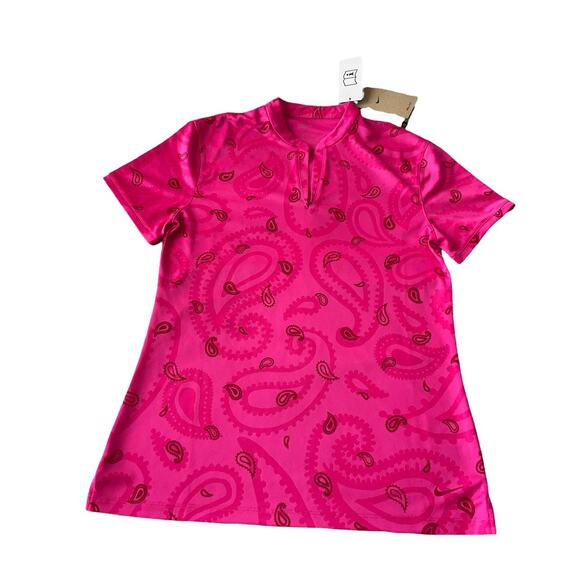 Nike Women's Printed Golf Polo Shirt Victory DRI FIT Small - Picture 1 of 6